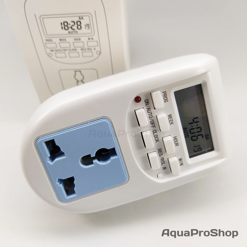 ปลั๊กไทเมอร์ เครื่องตั้งเวลาดิจิตอลสำหรับตู้ไม้น้ำและตู้ปลา Digital Timer Plug for aquarium