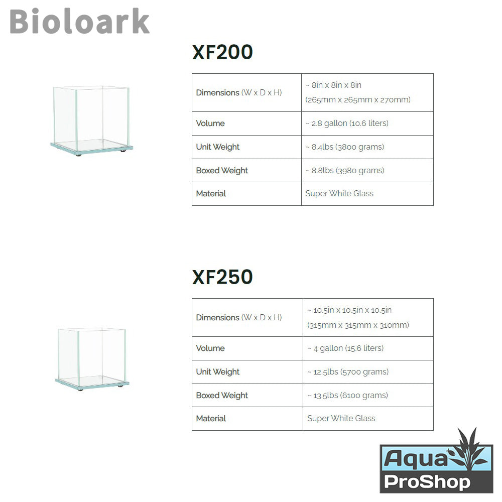 Bioloark XF Series Desktop Aquarium ตู้กระจกตั้งโต๊ะแบบยกฐาน สำหรับเลี้ยงปลา ไม้น้ำ และตู้เทอราเรี่ยม
