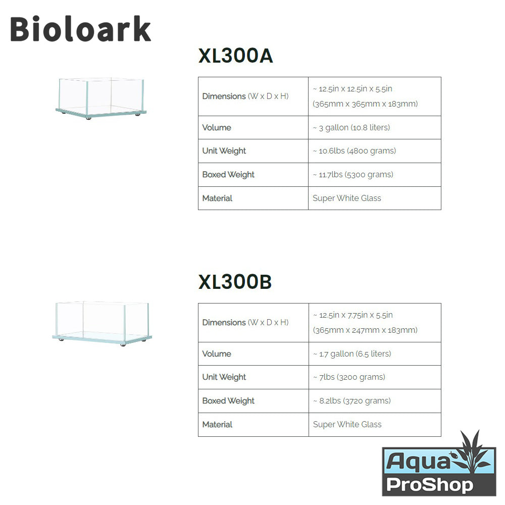 Bioloark XL Series Table Aquarium ตู้กระจกทรงเตี้ยสำหรับเลี้ยงปลา ไม้น้ำ เทอราเรี่ยม