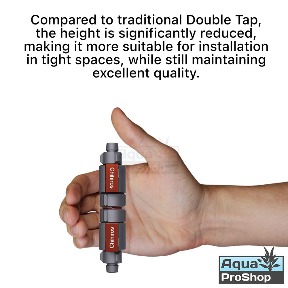 ข้อต่อสวมเร็วสำหรับกรองนอกและกรองต่างๆ Chihiros Double Tap Quick Connector ขนาด 13mm 17mm และแบบลด