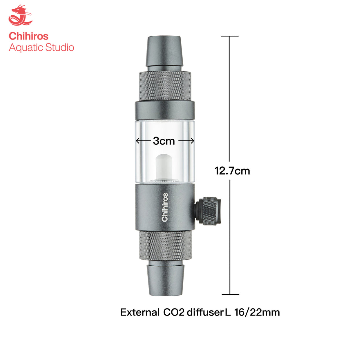 ตัวละลาย CO2 แบบอินไลน์ Chihiros External CO2 Diffuser