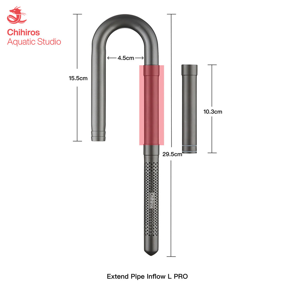 ท่อกรองสแตนเลส Inflow Outflow Chihiros Metal Jet Pro