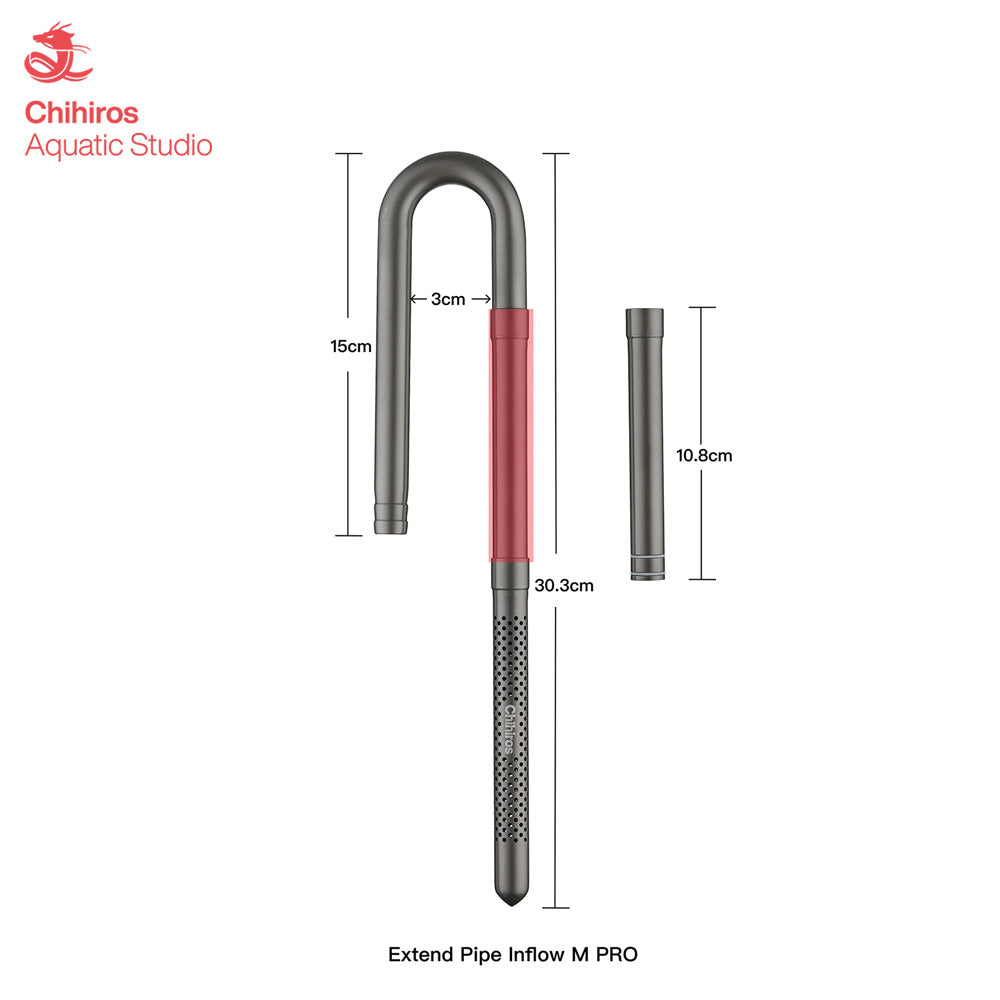 ท่อกรองสแตนเลส Inflow Outflow Chihiros Metal Jet Pro
