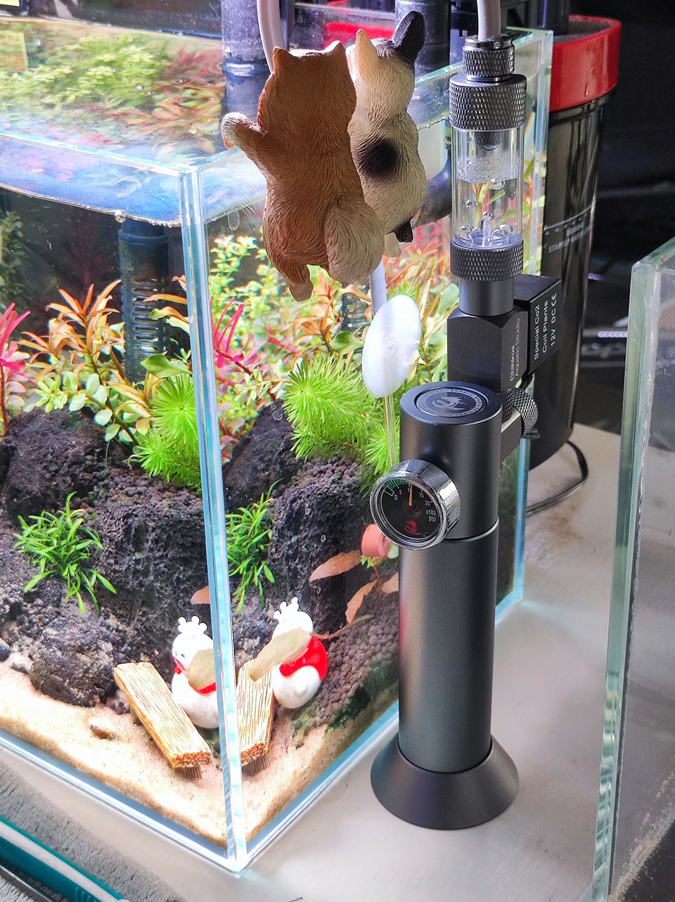 ชุด Chihiros Mini CO2 +ตัวนับฟองแบบมีช่องเติมน้ำ Chihiros Mini CO2 Bubble Counter