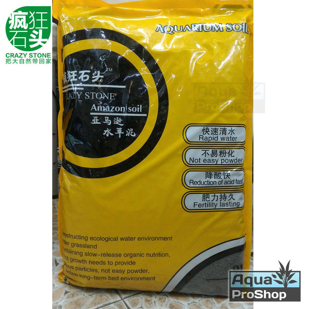 ดินปลูกไม้น้ำ Crazy Stone Amazon Soil ขนาดถุง 9 ลิตร