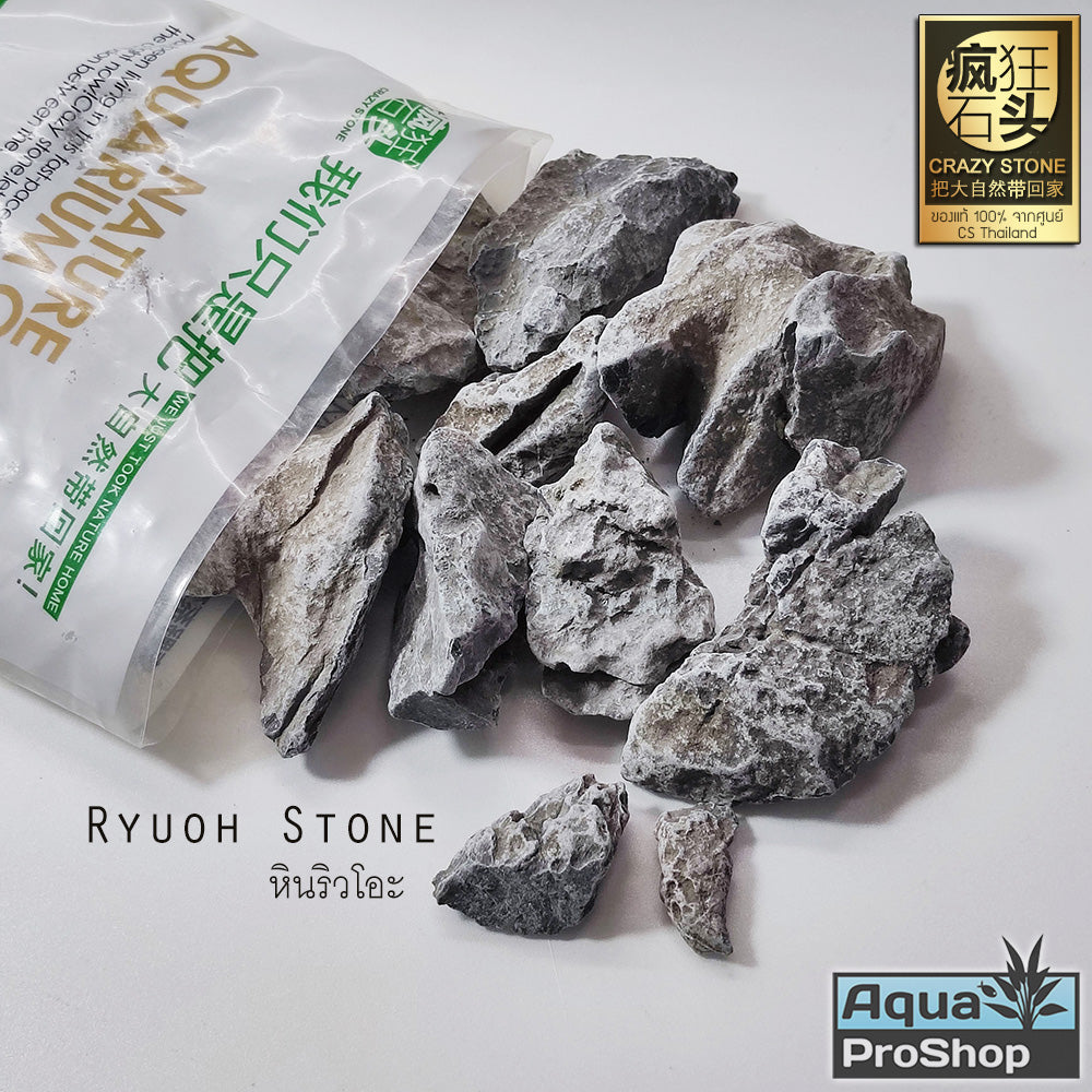 Crazy Stone Natural Stone 1kg หินตบแต่งตู้ไม้น้ำ ขนาด 1 กิโล เครซี่สโตน