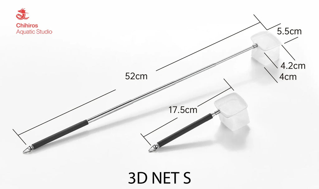 Chihiros 3D Net กระชอนตักกุ้งและปลาเล็กทรง 3 มิติ