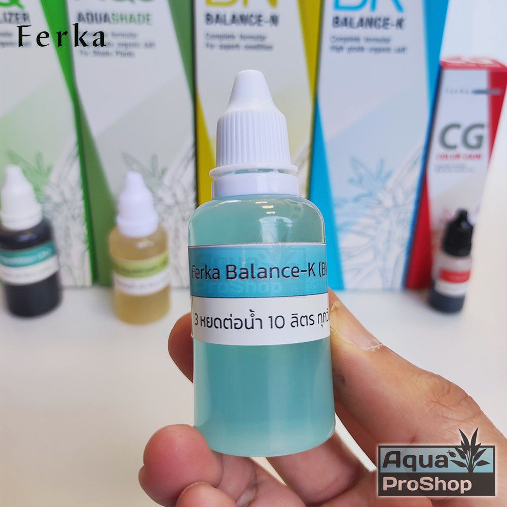 ปุ๋ยสำหรับตู้ไม้น้ำแบบขวดแบ่งขาย Ferka Aquatilizer Balance-N Balance-K AquaShade ปุ๋ยไม้น้ำ ปุ๋ยน้ำ