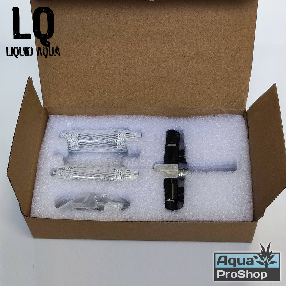 Liquid Aqua CO2 Splitter 2 and 3 way LQ ตัวแยกคาร์บอนไดออกไซด์ 2 และ 3 ทางพร้อมตัวนับฟอง