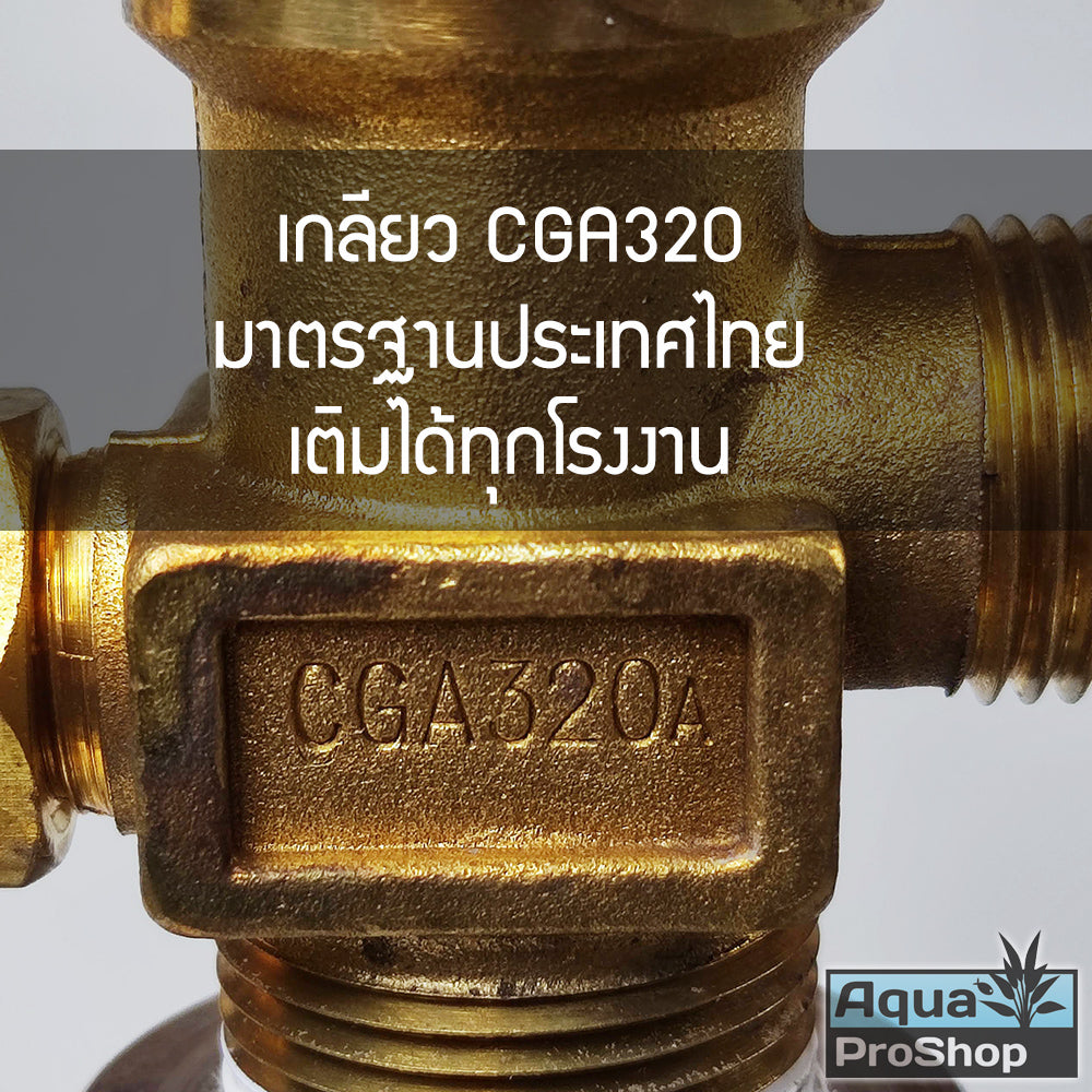 ถังคาร์บอนไดออกไซด์ CO2 อลูมิเนียม สำหรับตู้ไม้น้ำขนาด 1-3 กิโล Liquid Aqua