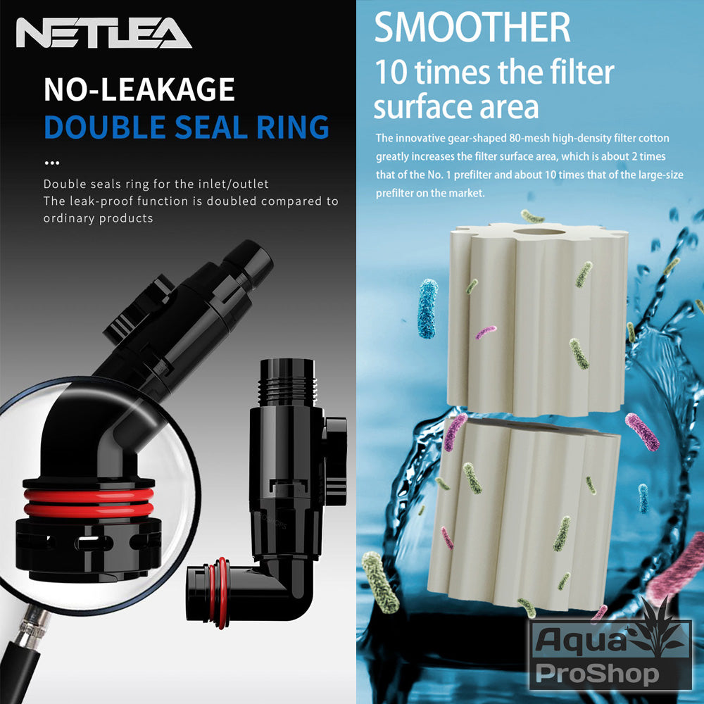 Netlea Pre-Filter G1 G2 พรีฟิลเตอร์ขนาดท่อ 17มม. สำหรับกรองนอก Netlea NO.1 NO.2 และกรองนอกท่อ 17มม. ทุกรุ่น