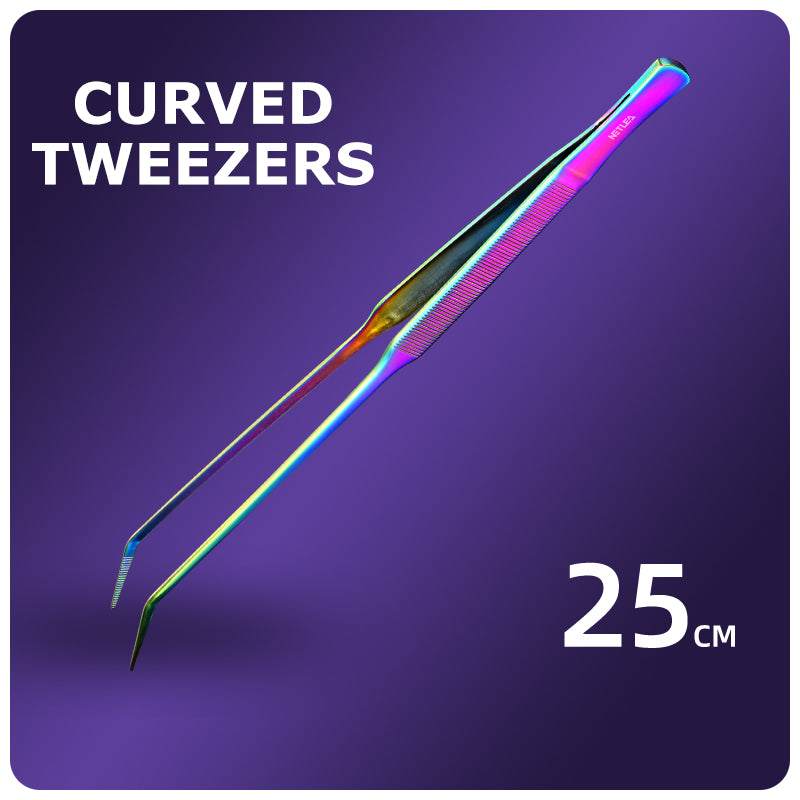 ฟอร์เซป ปากคีบ ที่คีบ สำหรับปลูกและตัดแต่งไม้น้ำ Netlea Tweezers ขนาด 25ซม.